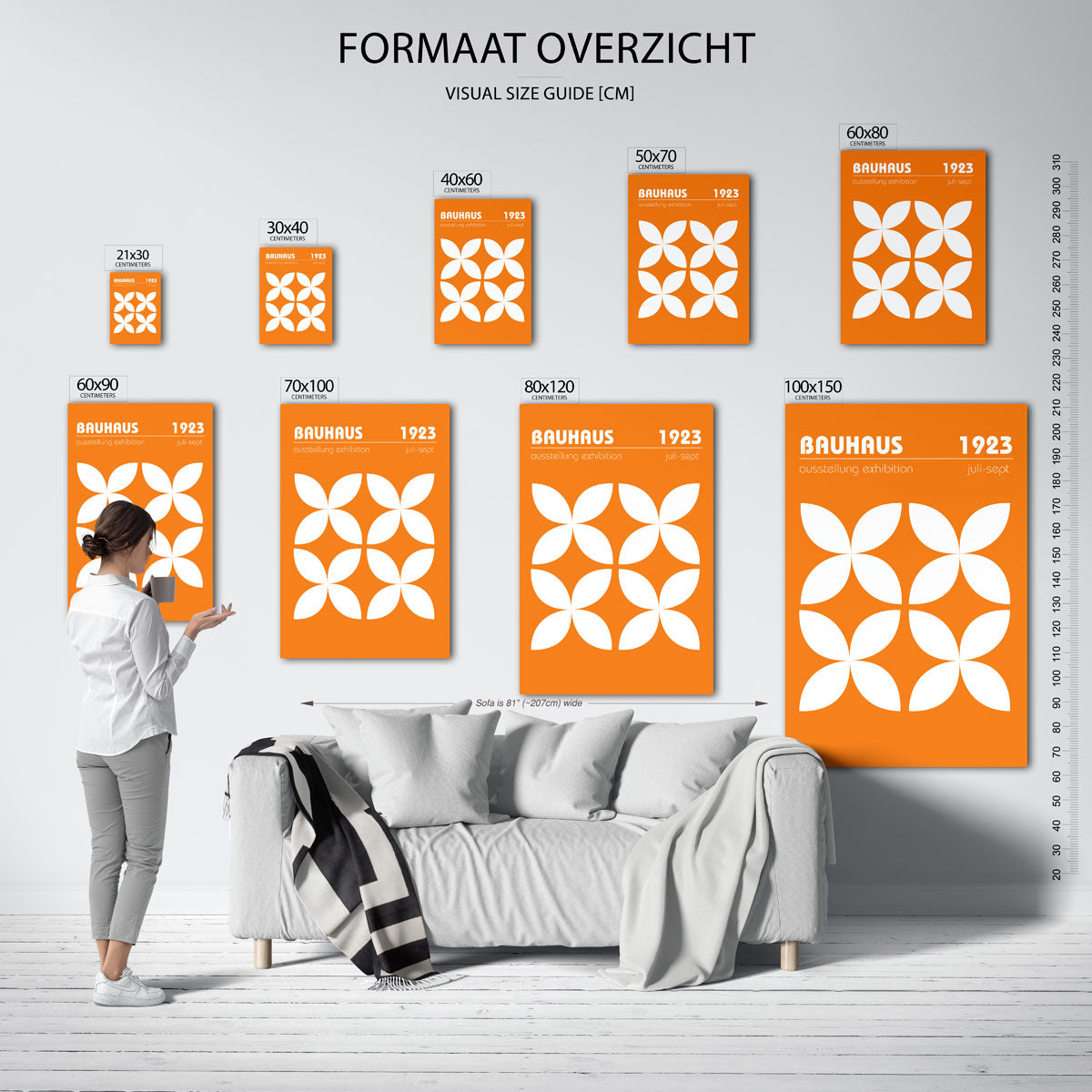 Vormritme en kleur Poster