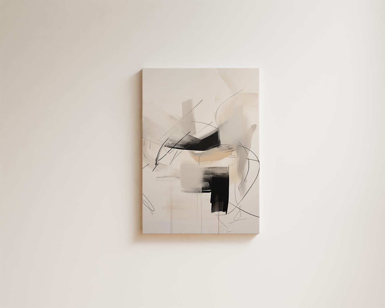 Abstracte Streken Kunstwerk-canvas-dibond-plexiglas-wanddecoratie-WallArtistic