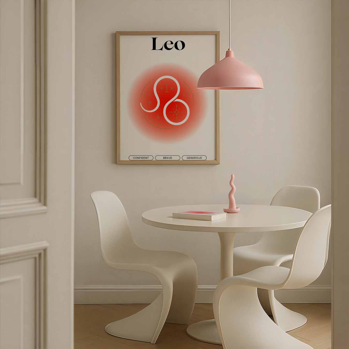Stijlvolle Leo Astro Poster