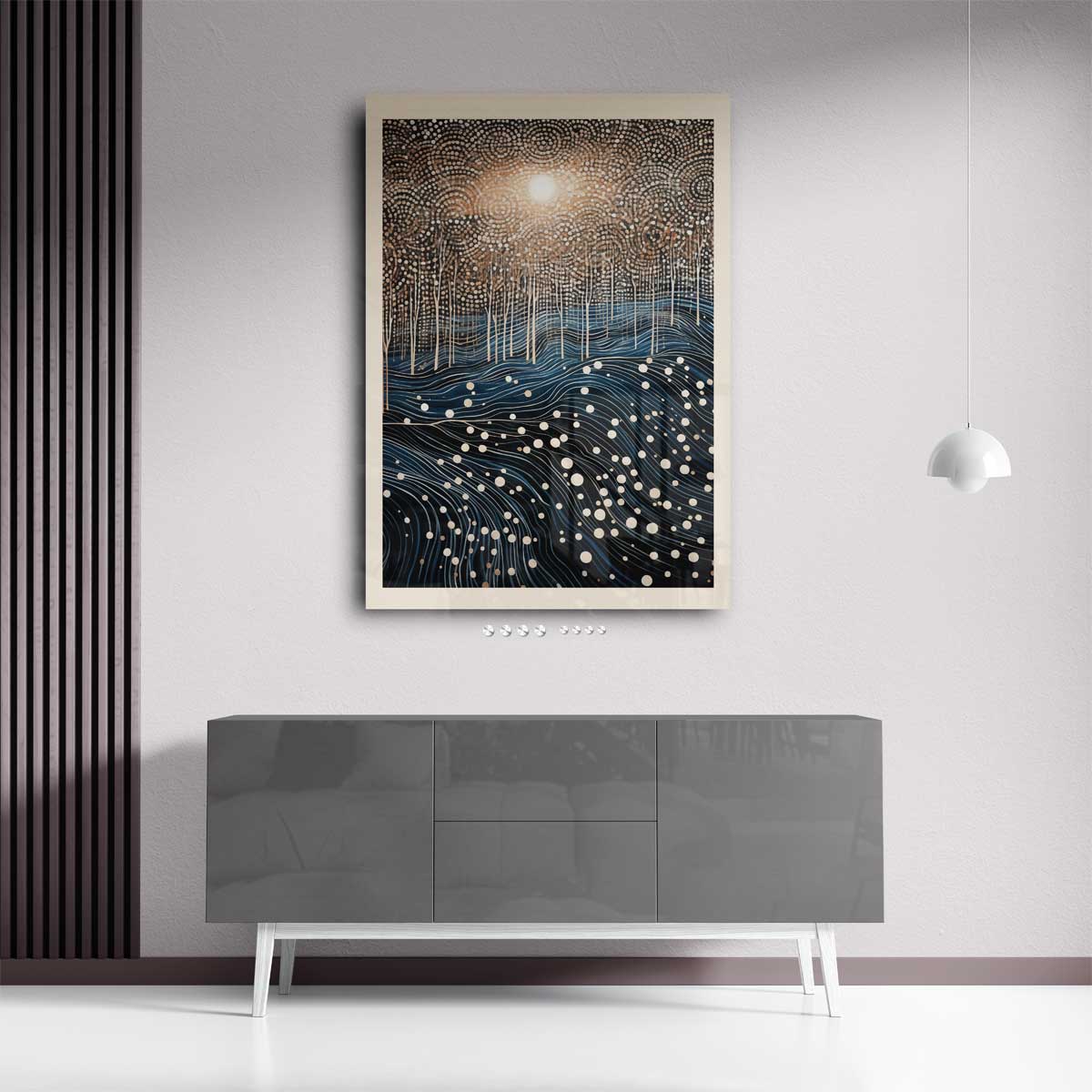 Betoverend Boslandschap in Droomstijl Kunstwerk-canvas-dibond-plexiglas-wanddecoratie-WallArtistic