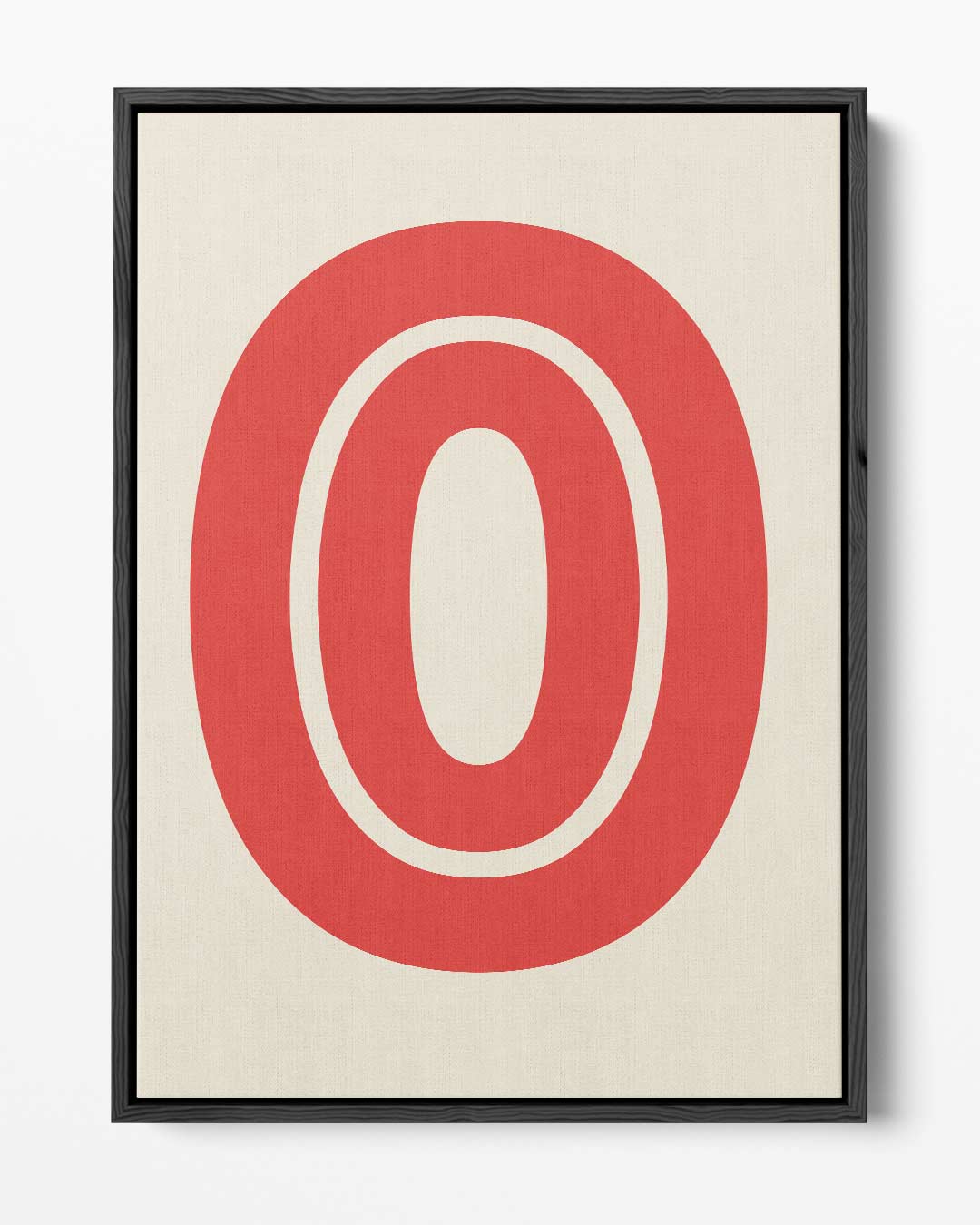 Retro Stijlvolle Rode O Kunstwerk-canvas-dibond-plexiglas-wanddecoratie-WallArtistic