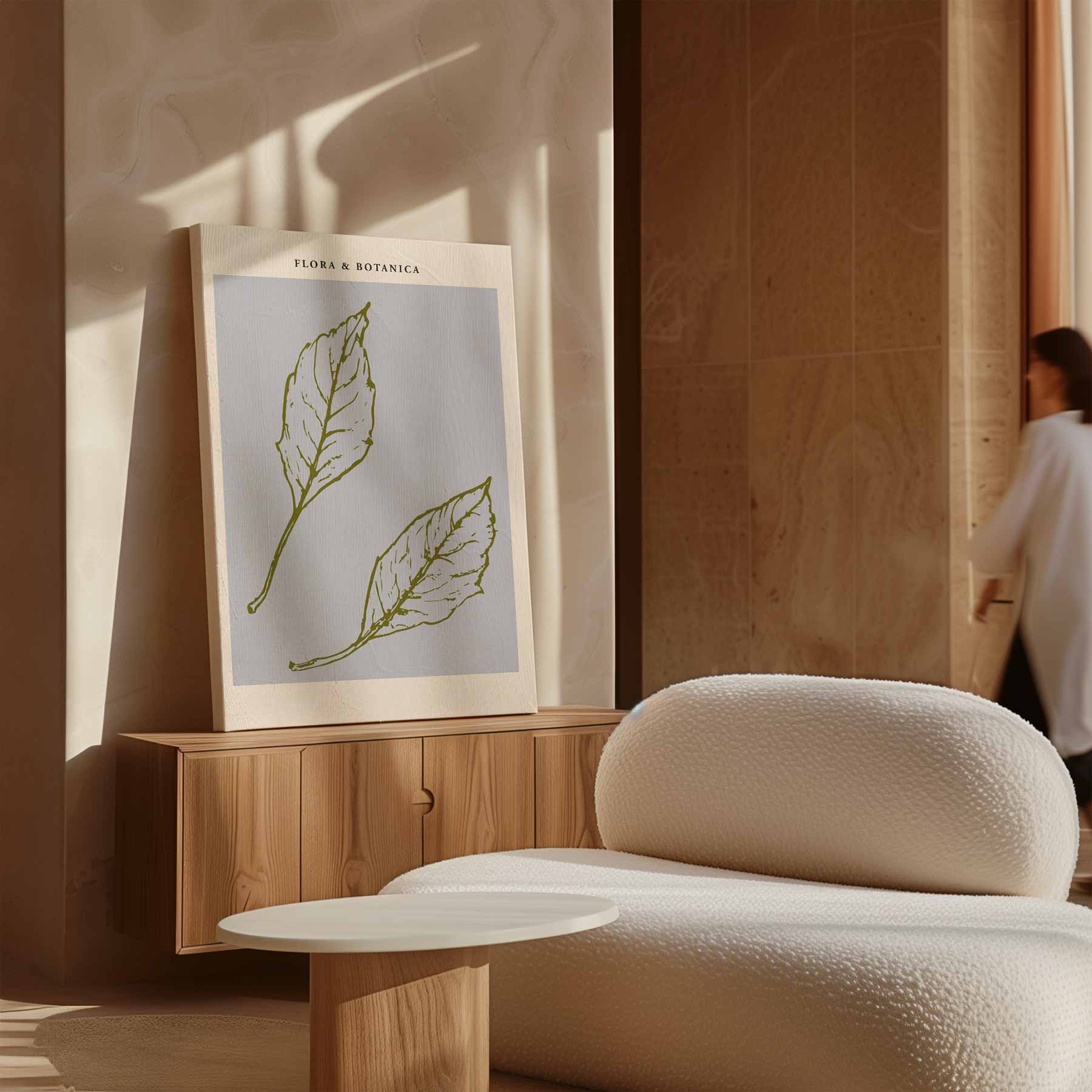 Botanische Elegantie Kunstwerk-canvas-dibond-plexiglas-wanddecoratie-WallArtistic
