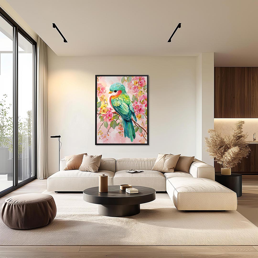 Vrolijke vogel Kunstwerk