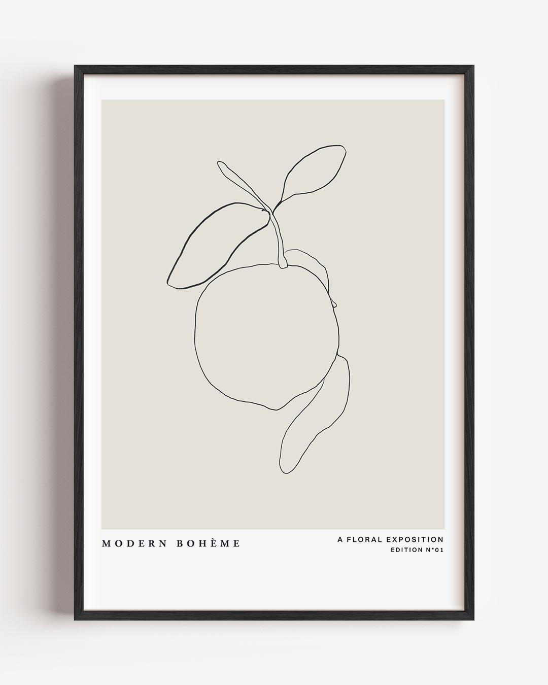 Moderne Boho Lijntekening Poster-WallArtistic