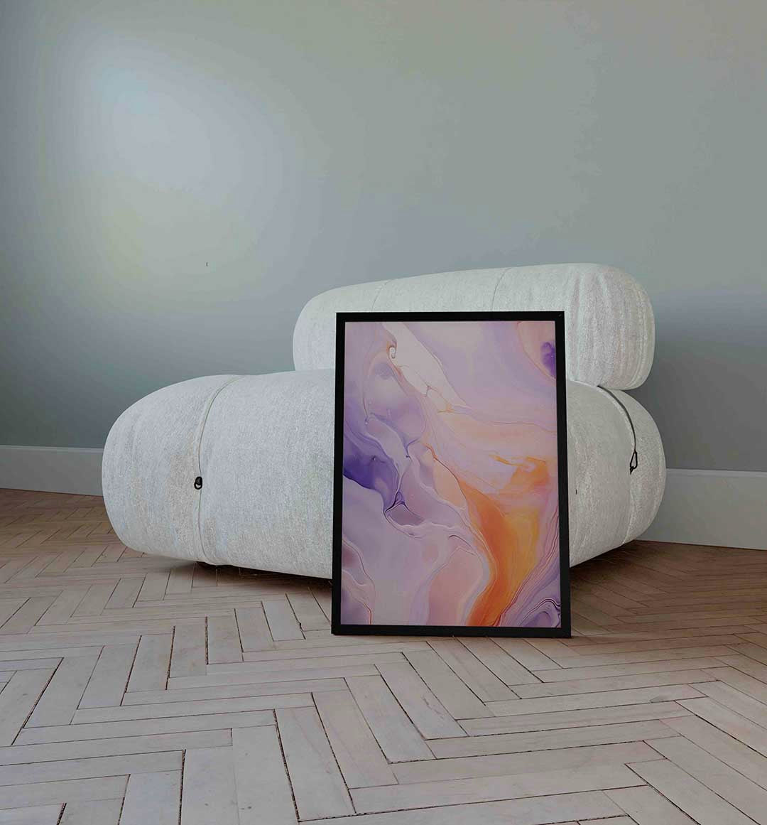 Vloeiende kleuren Poster