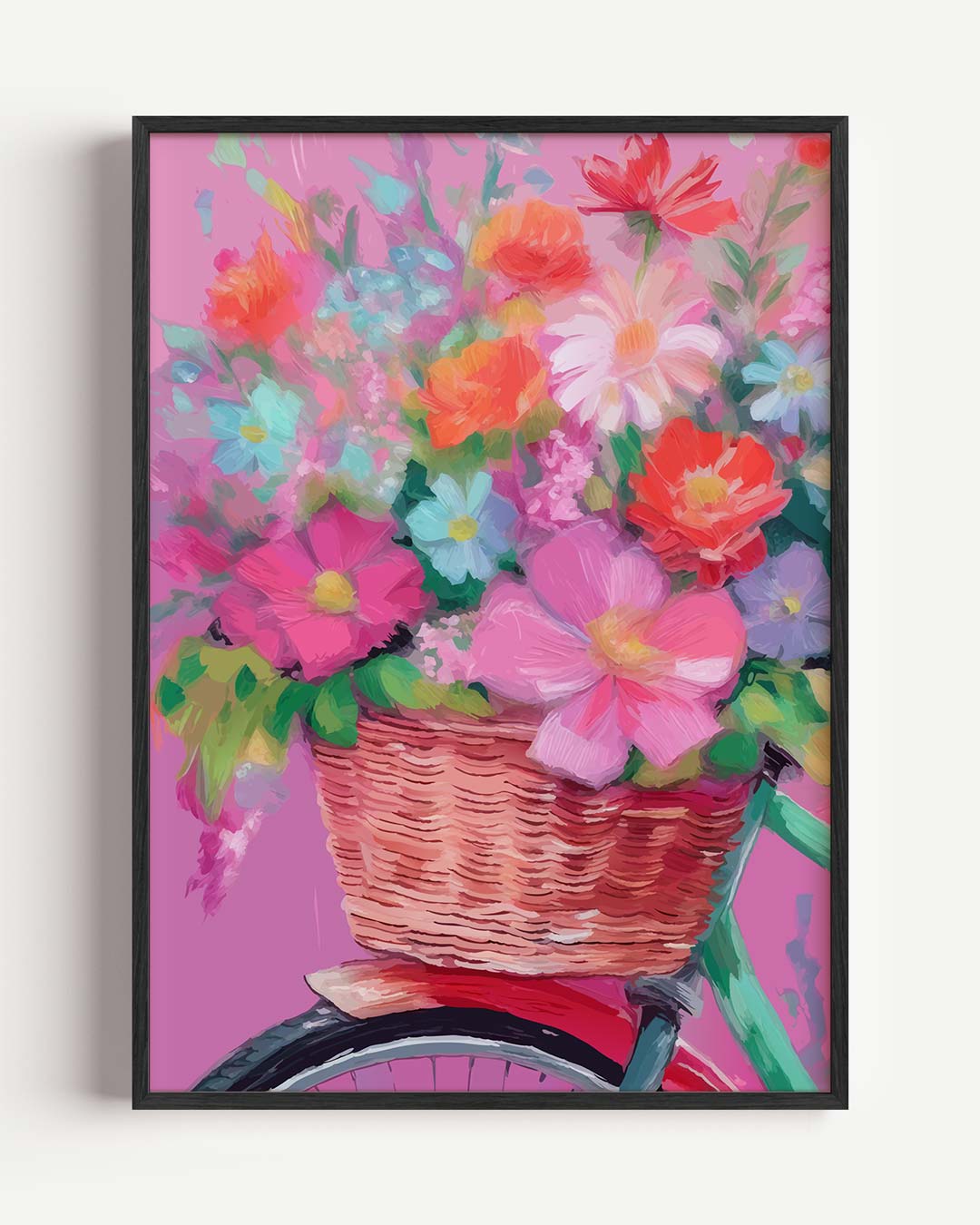 Bloemenfiets Poster