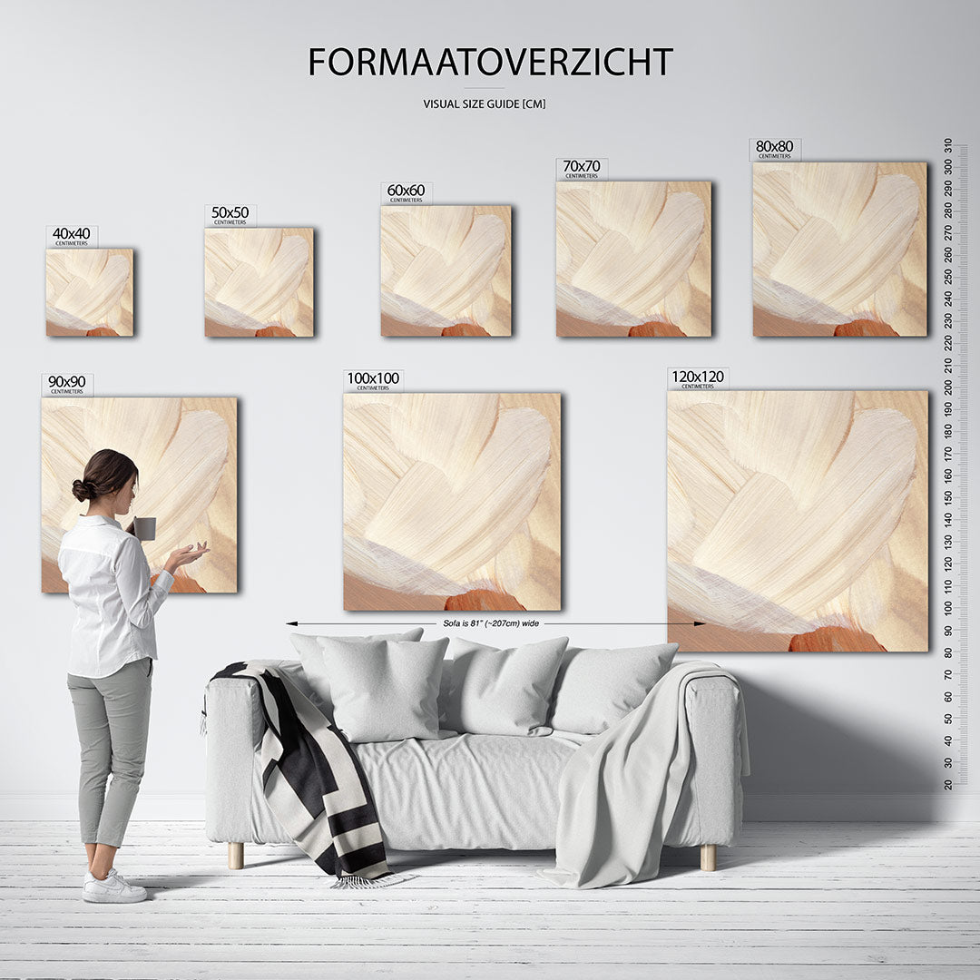 Penseelstreken Kunstwerk