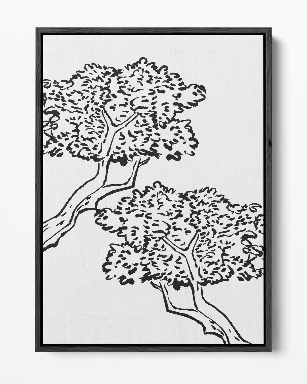 Dansende Bomen aan de Hemel Kunstwerk-canvas-dibond-plexiglas-wanddecoratie-WallArtistic