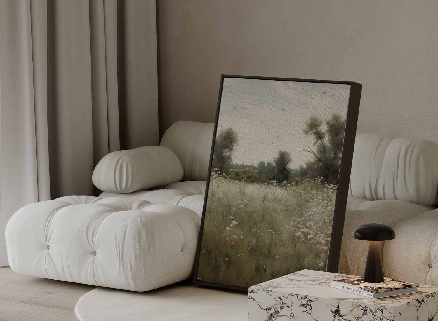 Zomers Weidelandschap Kunstwerk-canvas-dibond-plexiglas-wanddecoratie-WallArtistic