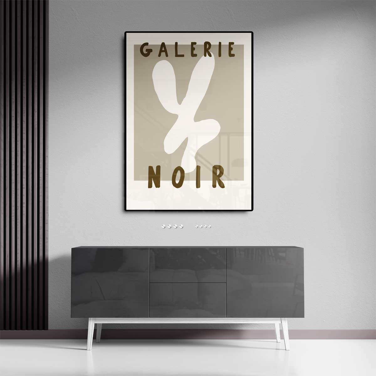 Minimalistisch Creatief Abstract in Beige Kunstwerk-canvas-dibond-plexiglas-wanddecoratie-WallArtistic