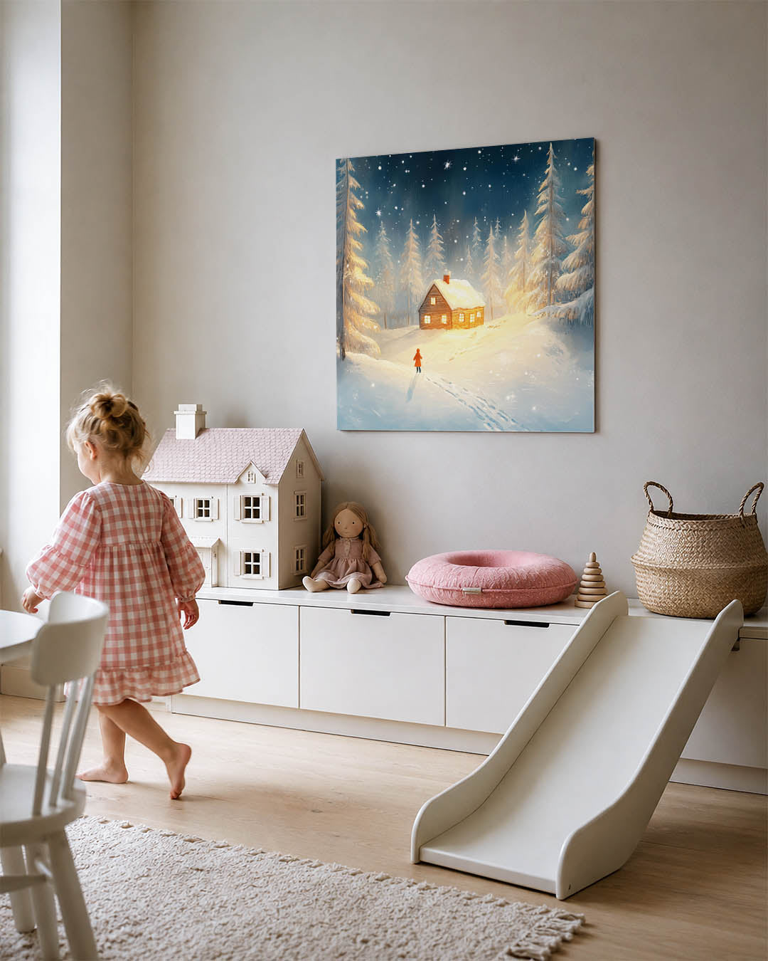 Winterse avond Kunstwerk