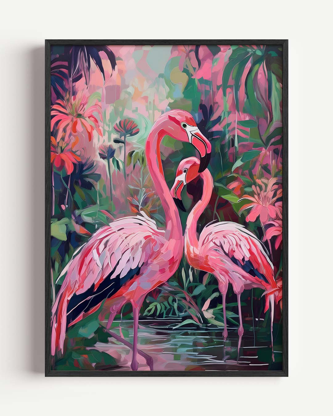 Flamingo Liefde in de Jungle Poster