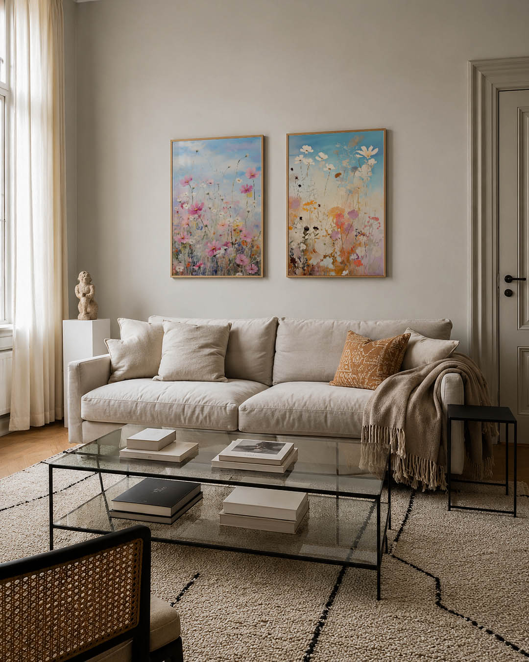 Bloemen en hemel Posterset