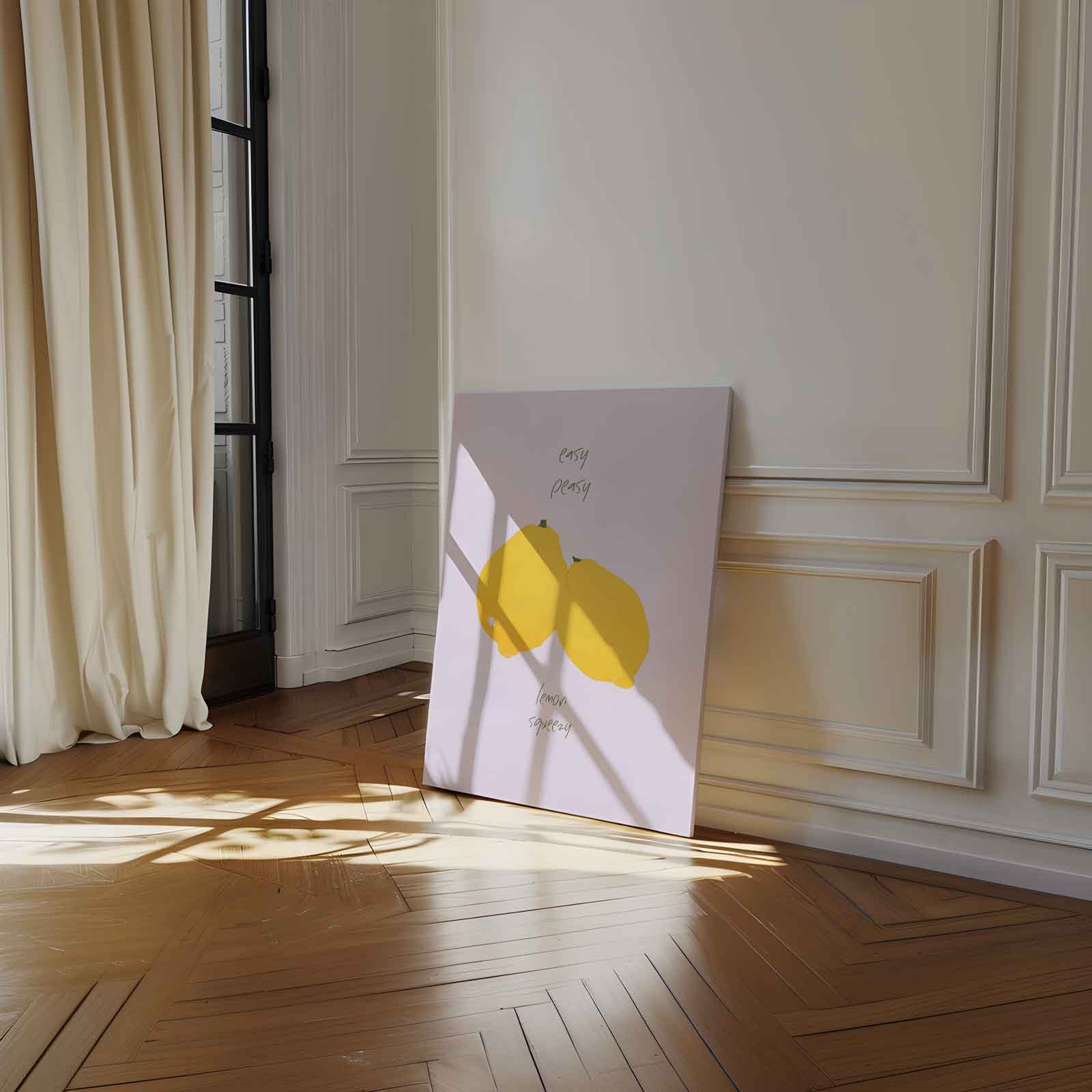 Easy Peasy Lemon Squeezy Kunstwerk-canvas-dibond-plexiglas-wanddecoratie-WallArtistic