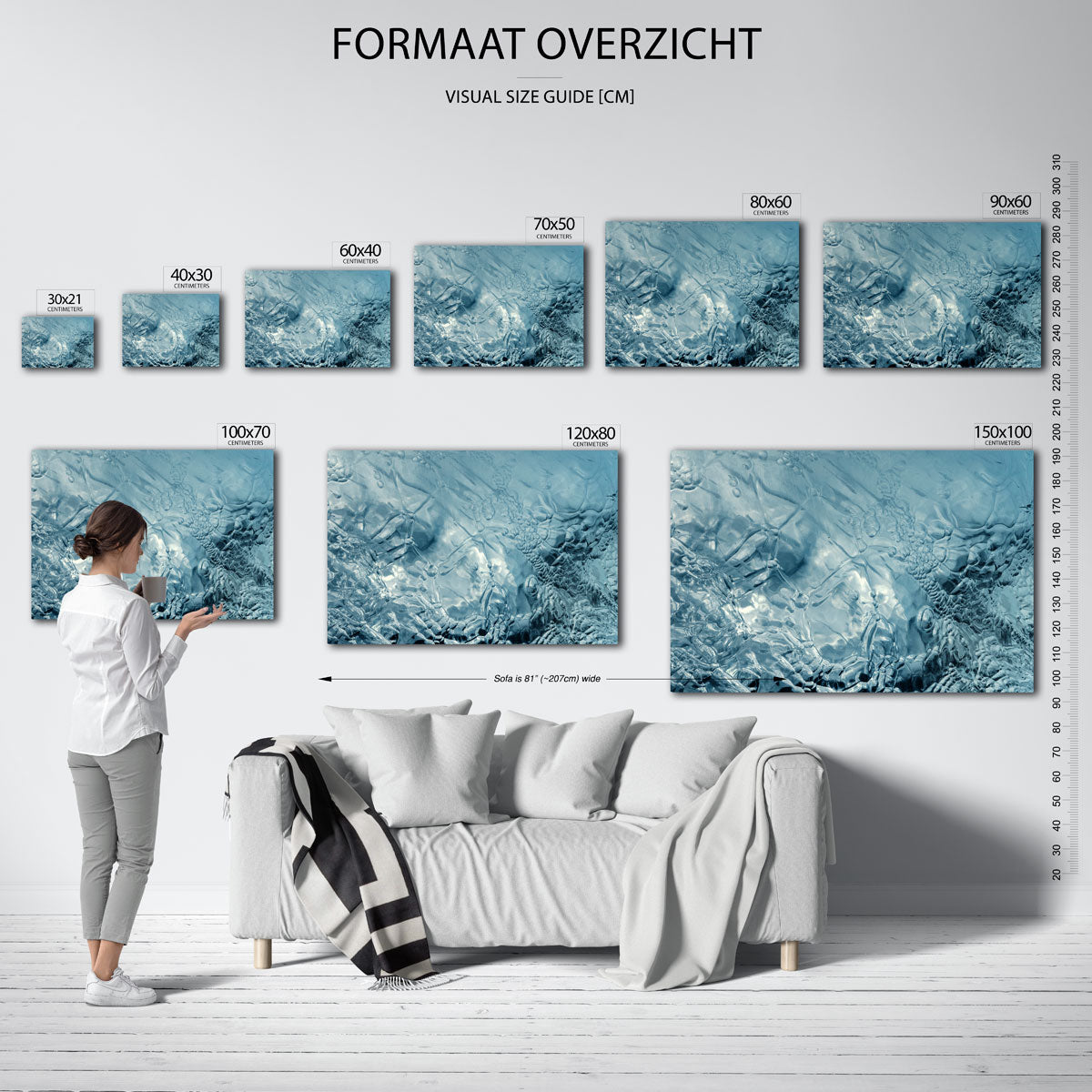 Ijsstructuren Poster