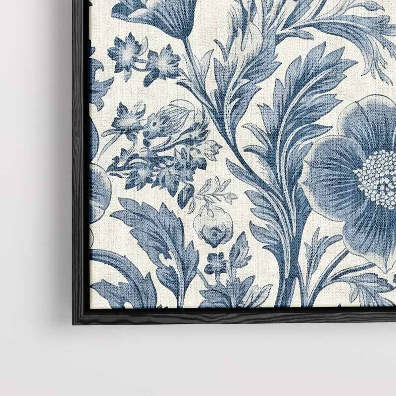 Bloeiend Blauw Wandtapijt Kunstwerk-canvas-dibond-plexiglas-wanddecoratie-WallArtistic