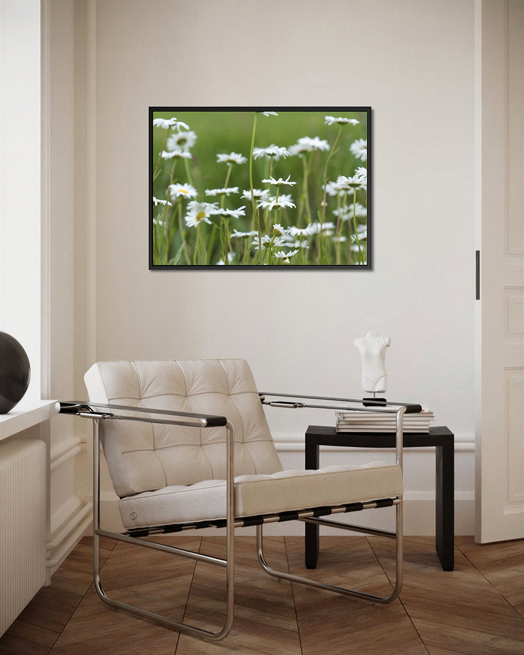 Bloemen in weide Kunstwerk