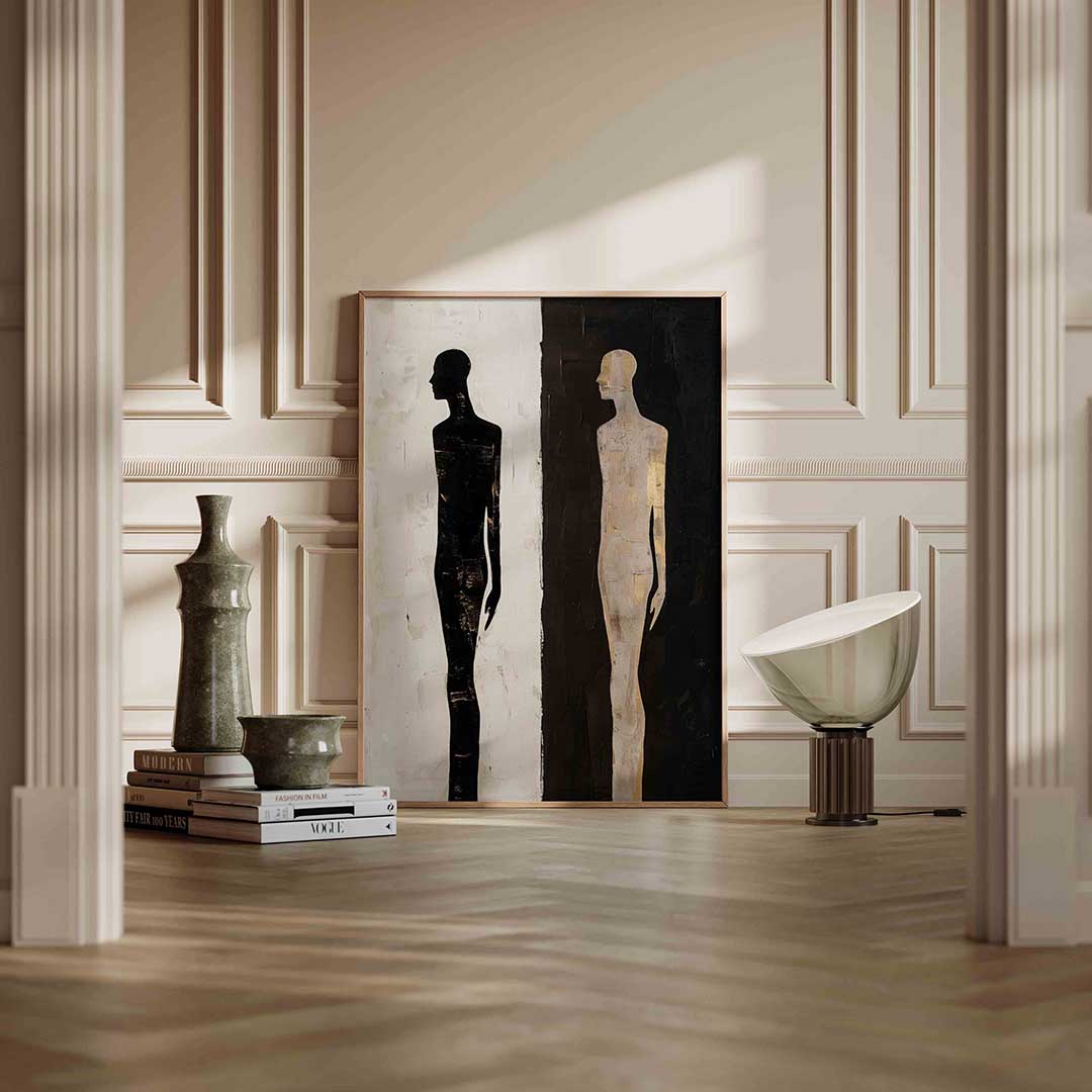 Silhouetten in contrast Poster