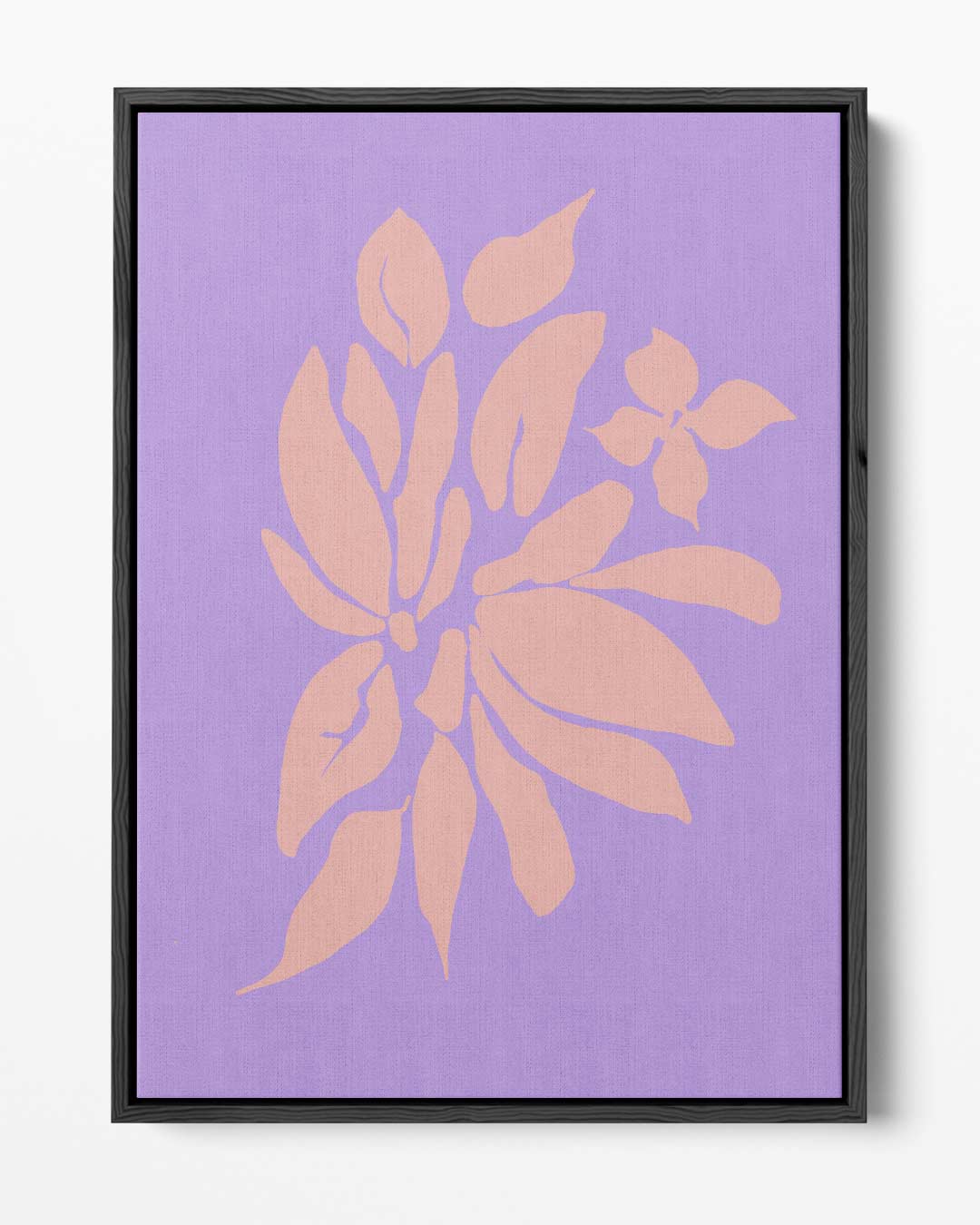 Bloemenpracht op Paars Kunstwerk-canvas-dibond-plexiglas-wanddecoratie-WallArtistic