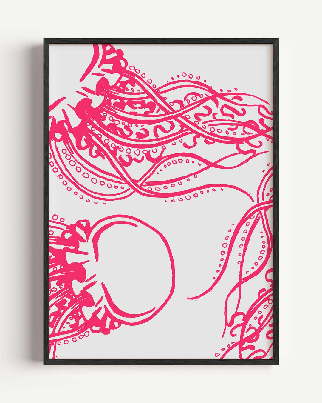 Vrolijke Octopus Kunstposter