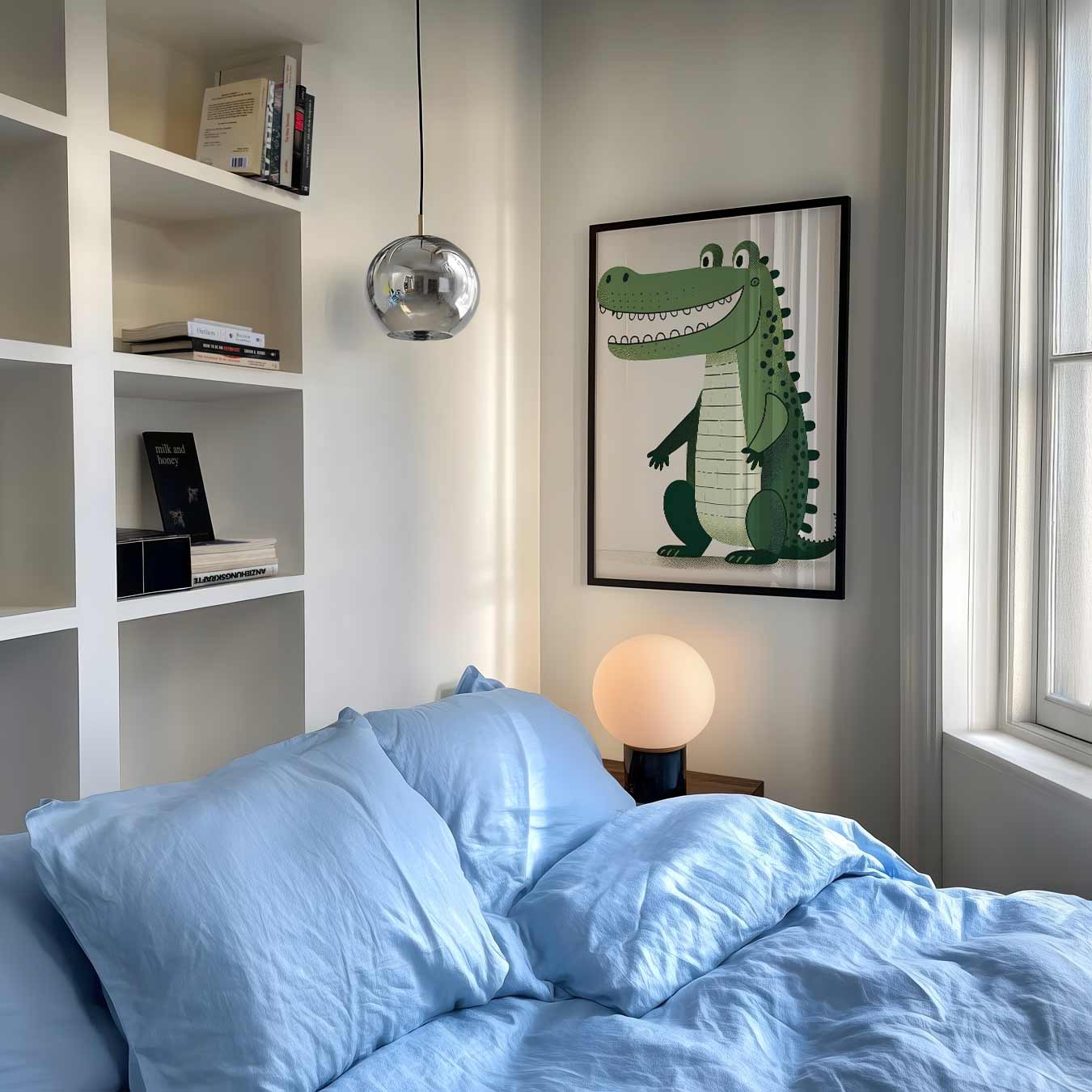 Vrolijke Krokodil Kinderkamer Poster