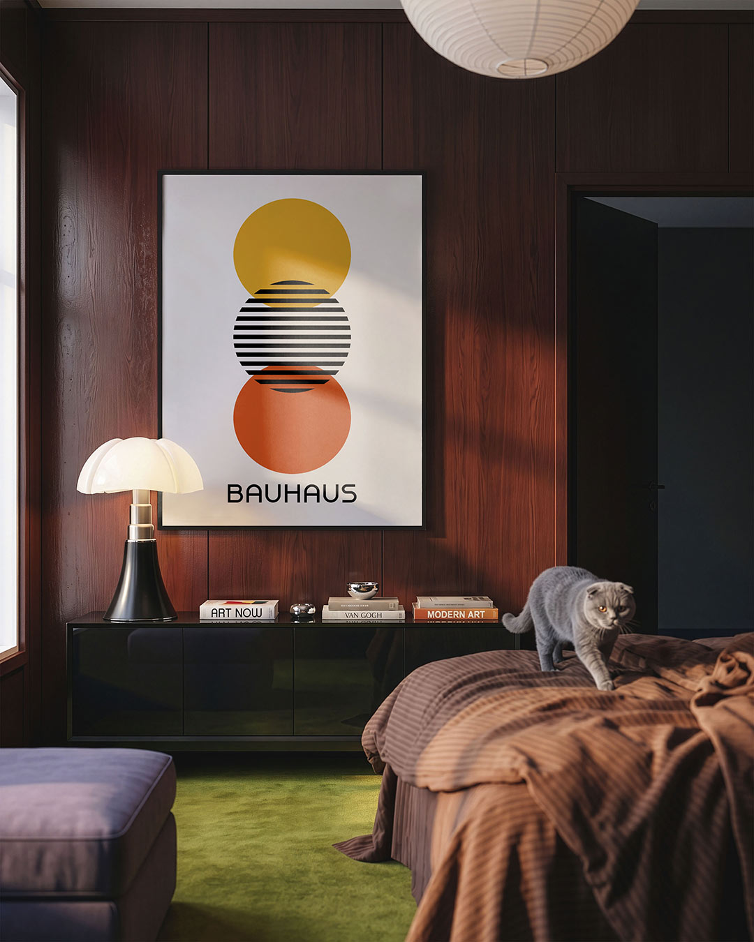 Cirkels en strepen Poster