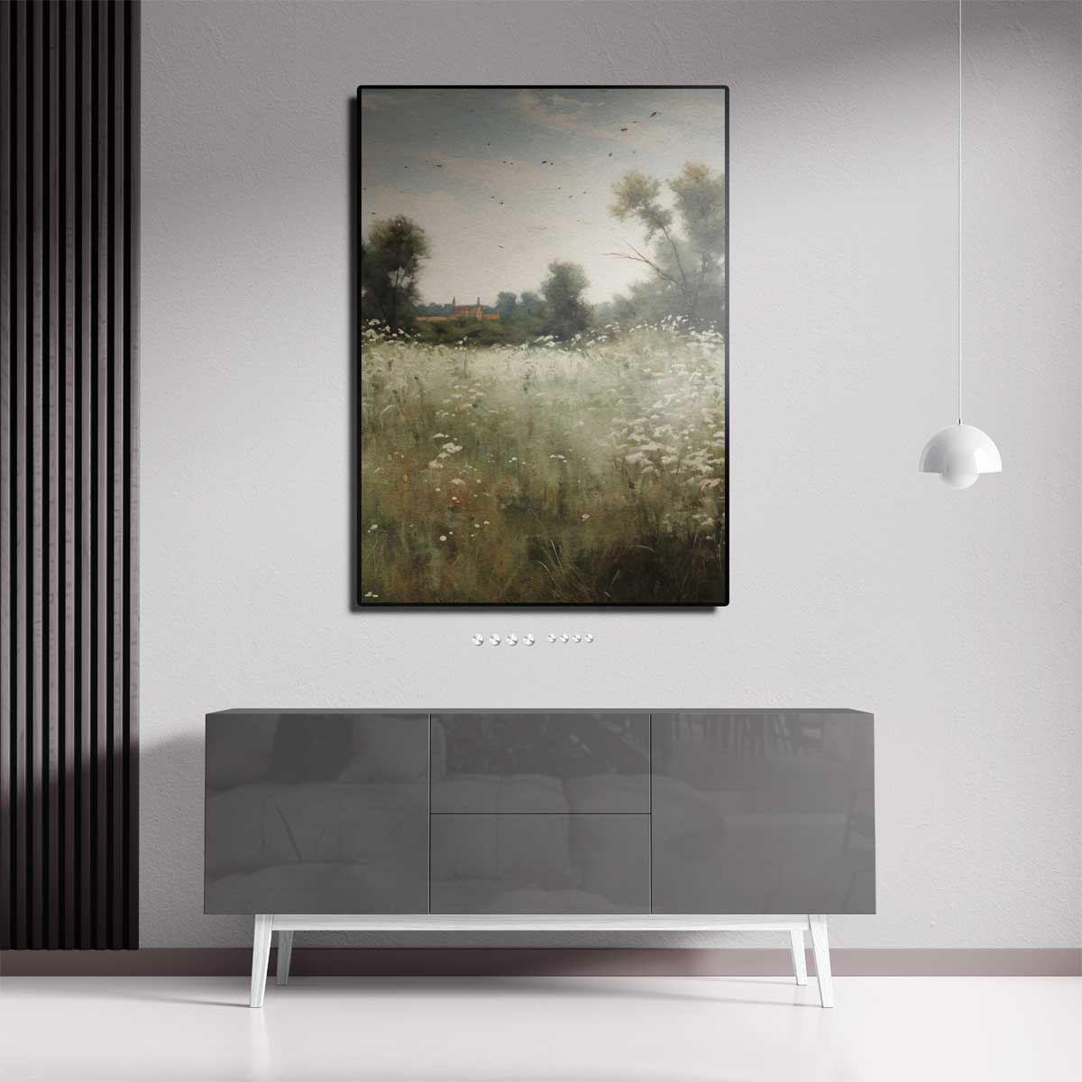 Zomers Weidelandschap Kunstwerk-canvas-dibond-plexiglas-wanddecoratie-WallArtistic