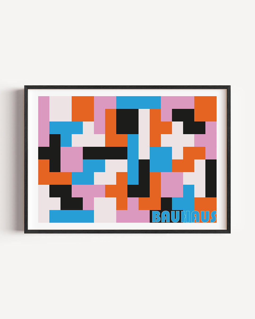 Kleurrijke vlakverdeling Poster