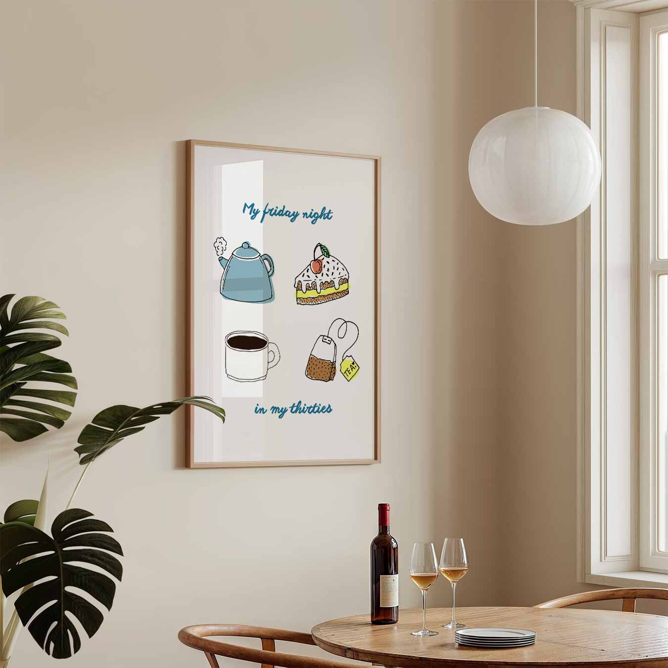 Ontspannen Vrijdagavond Poster