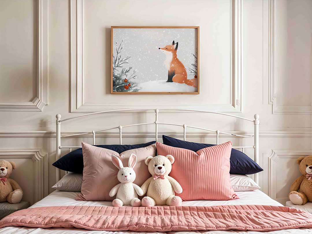 Vos in sneeuw Poster