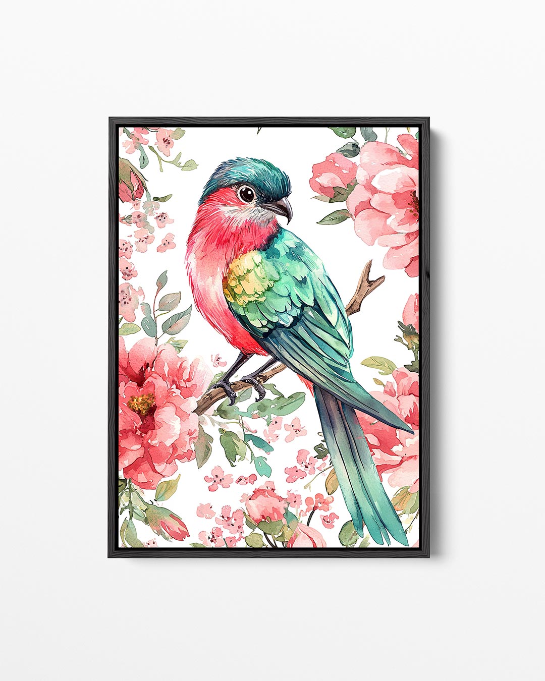 Vogels en bloemen Kunstwerk