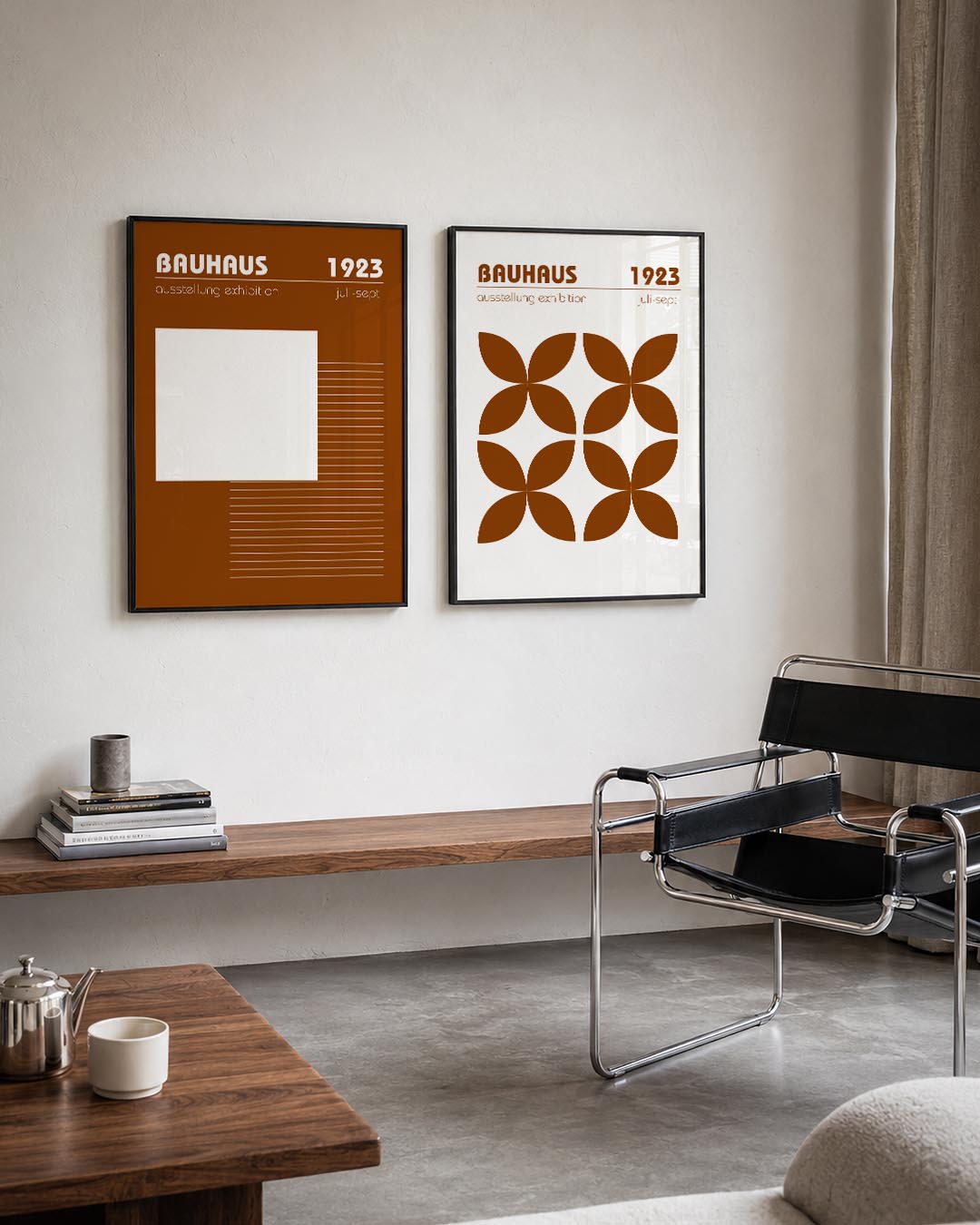 Lijnen en vlakkenspel Posterset