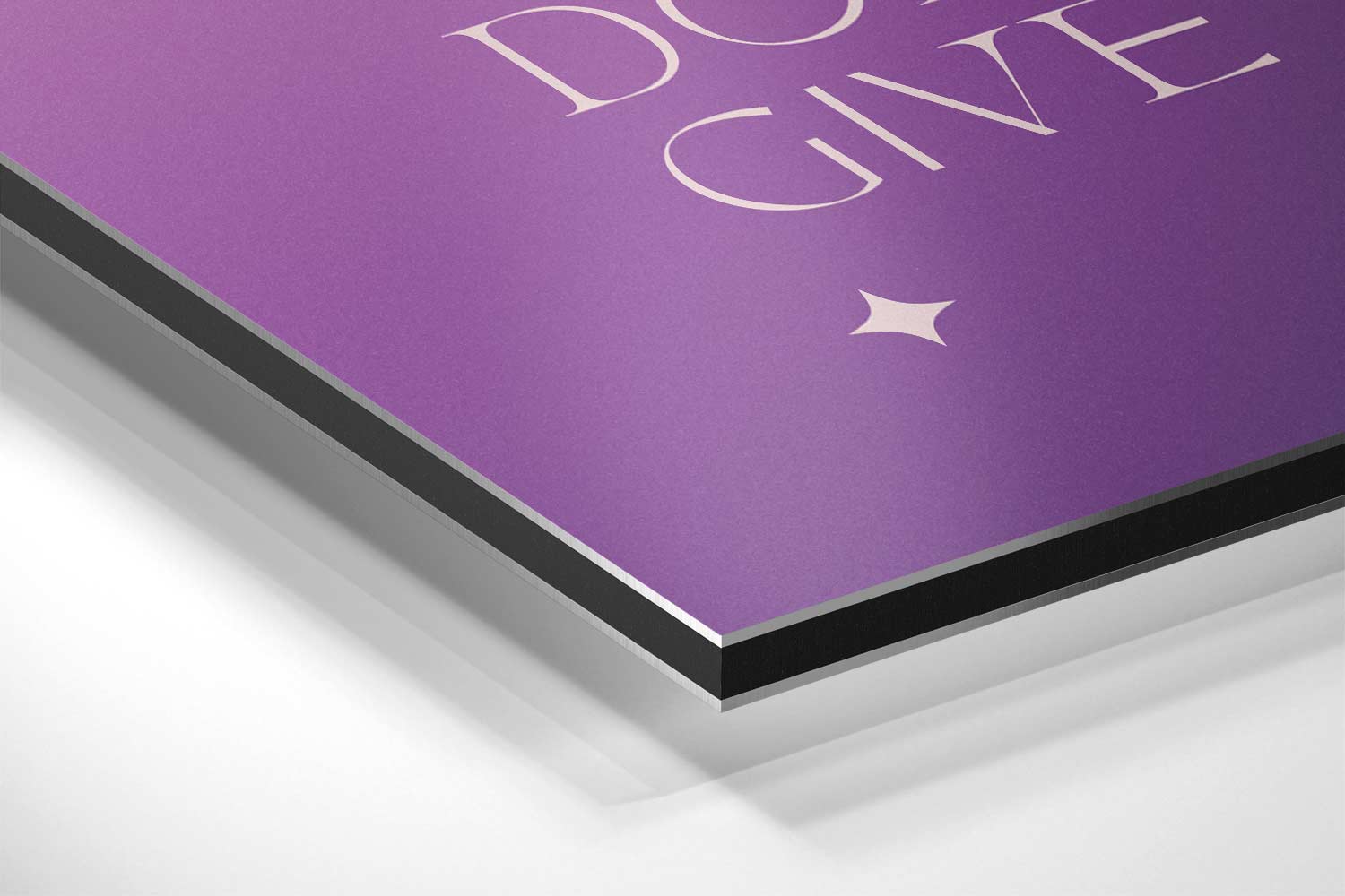 Inspirerende Poster "Don't Give Up Kunstwerk-canvas-dibond-plexiglas-wanddecoratie-WallArtistic