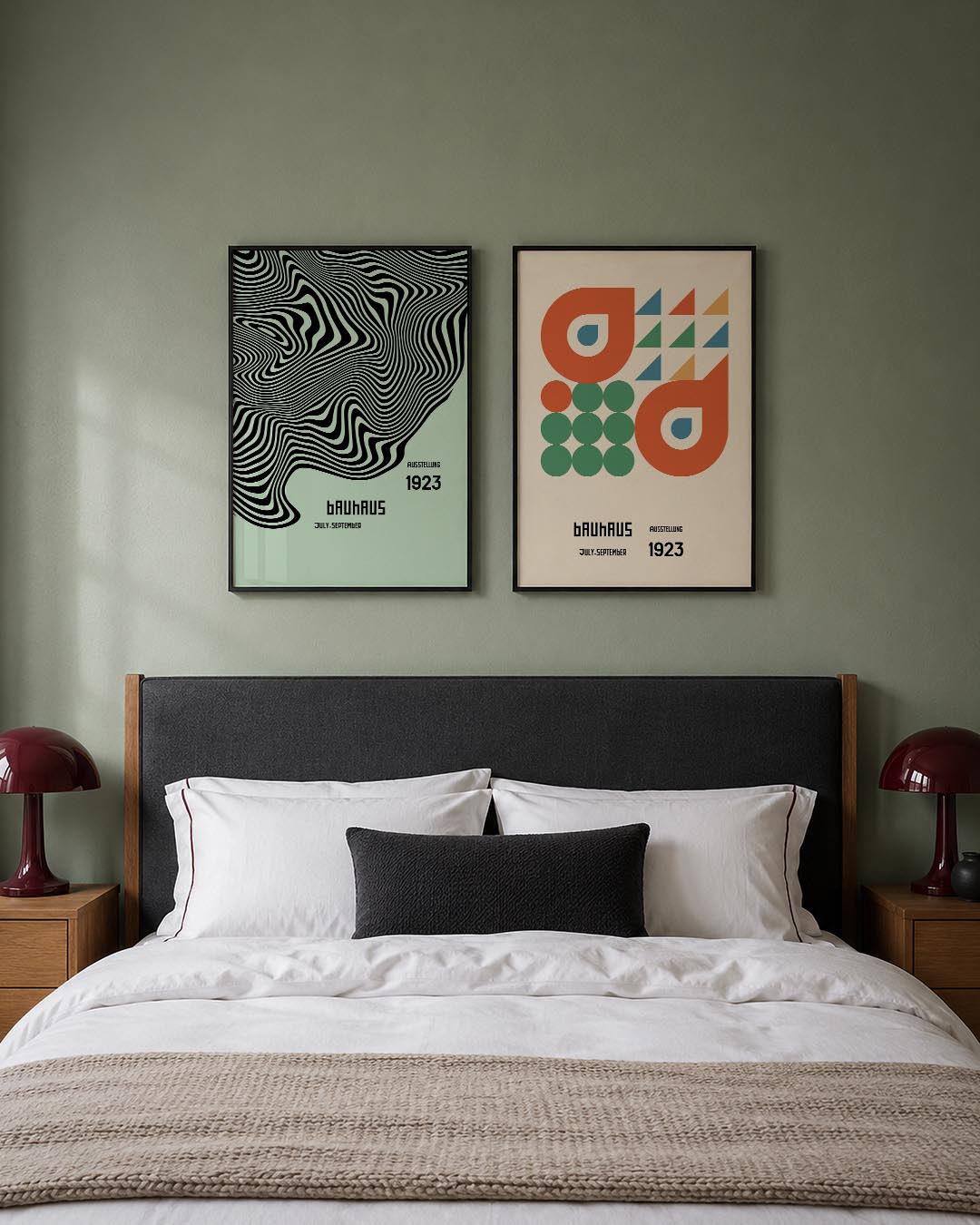 Golvend lijnenspel Posterset