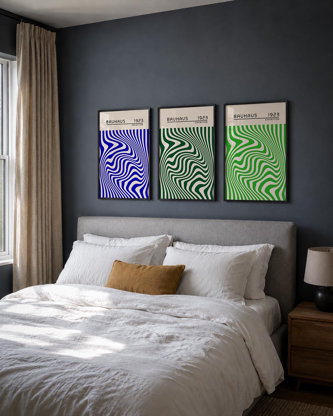 Golvend lijnenspel Posterset