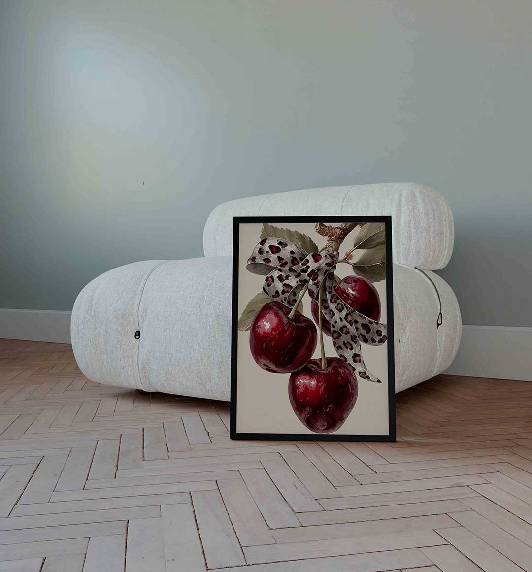 Kersen met lint Poster