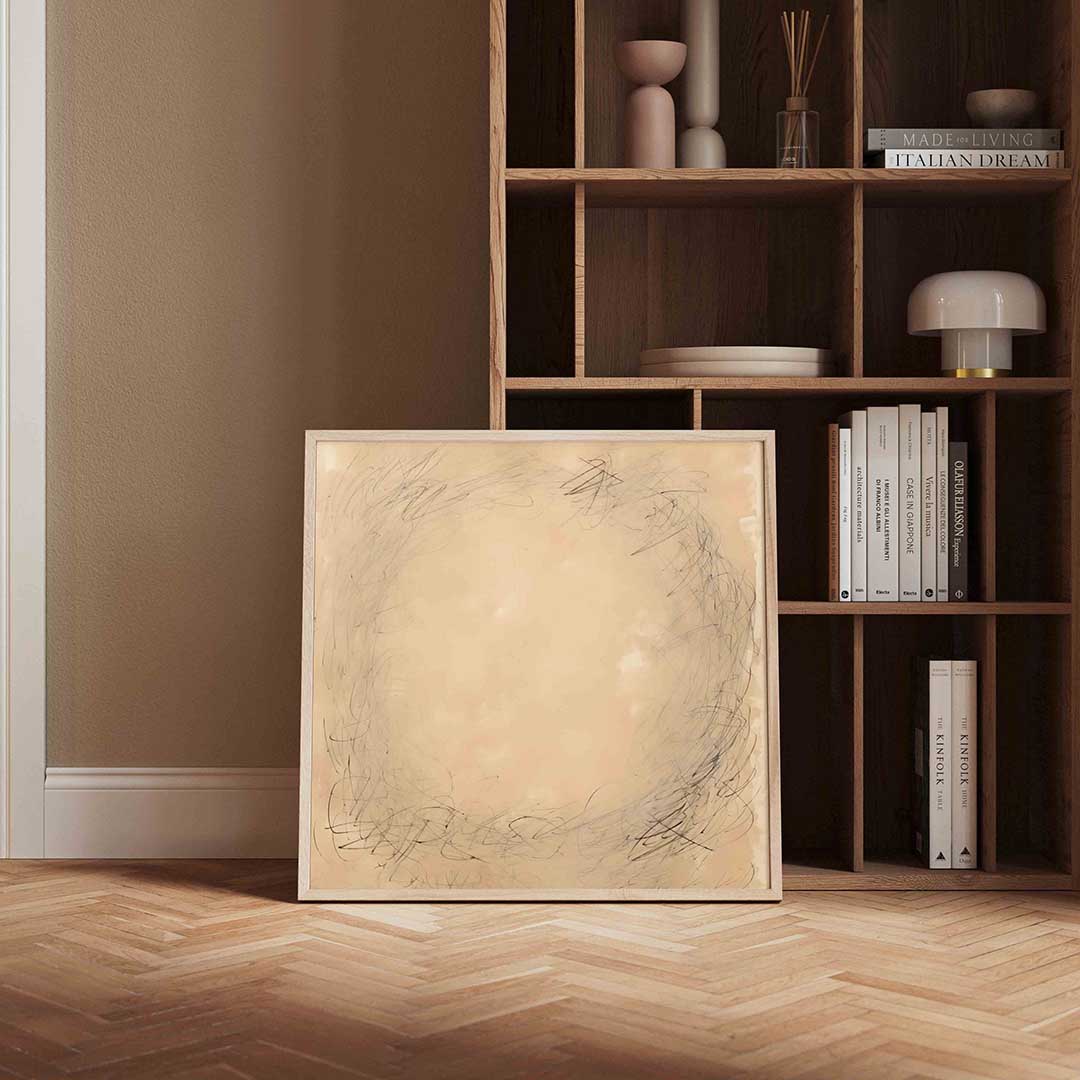 Abstracte cirkelvormige lijnen Poster