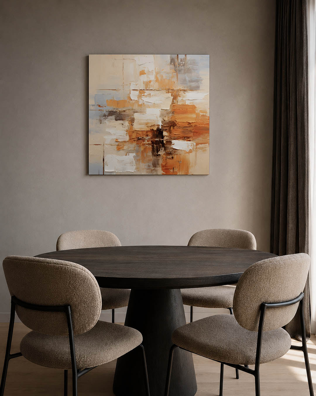 Dynamische kleurvlakken Kunstwerk
