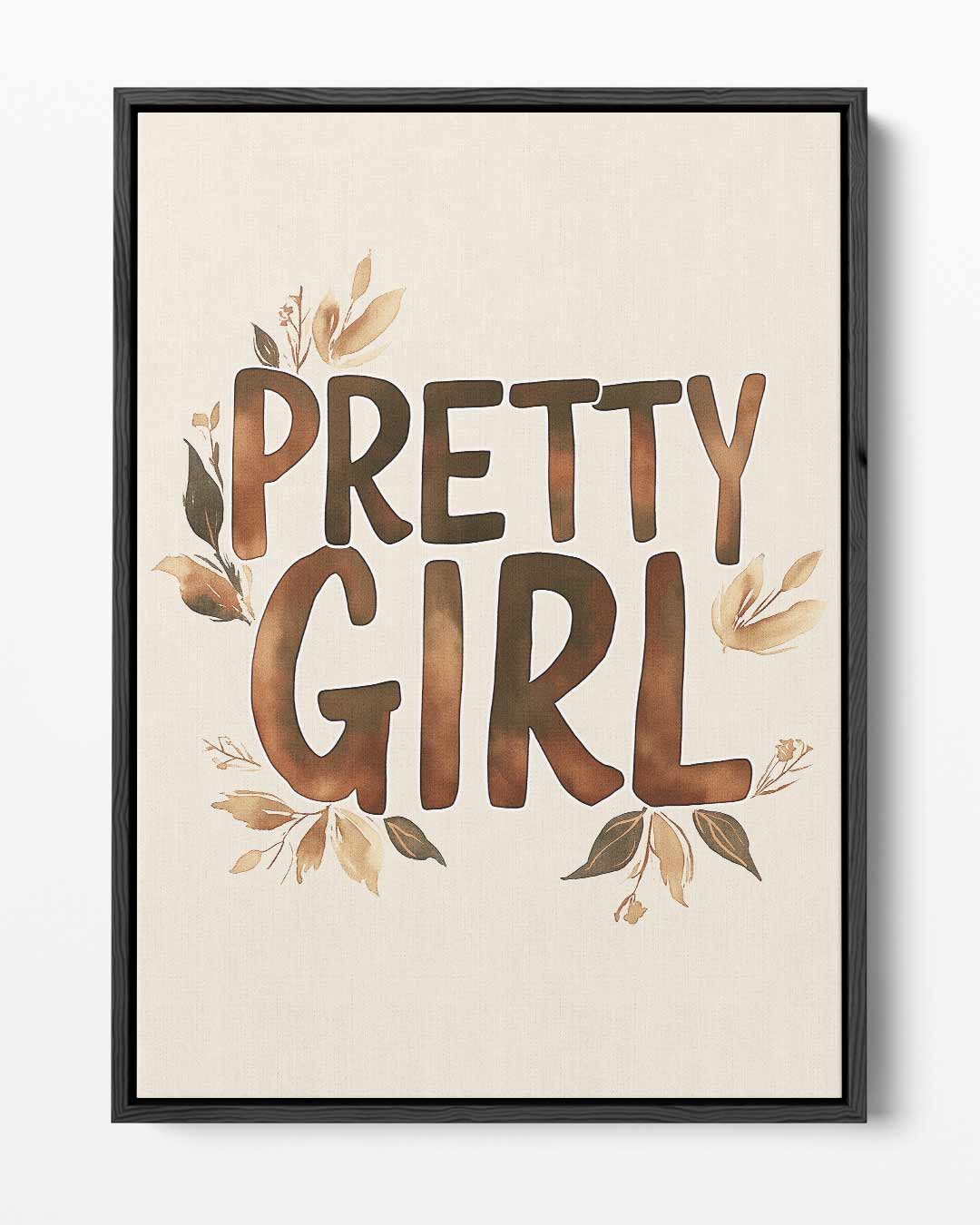 Lovely Girl Bloemenposter Kunstwerk-canvas-dibond-plexiglas-wanddecoratie-WallArtistic