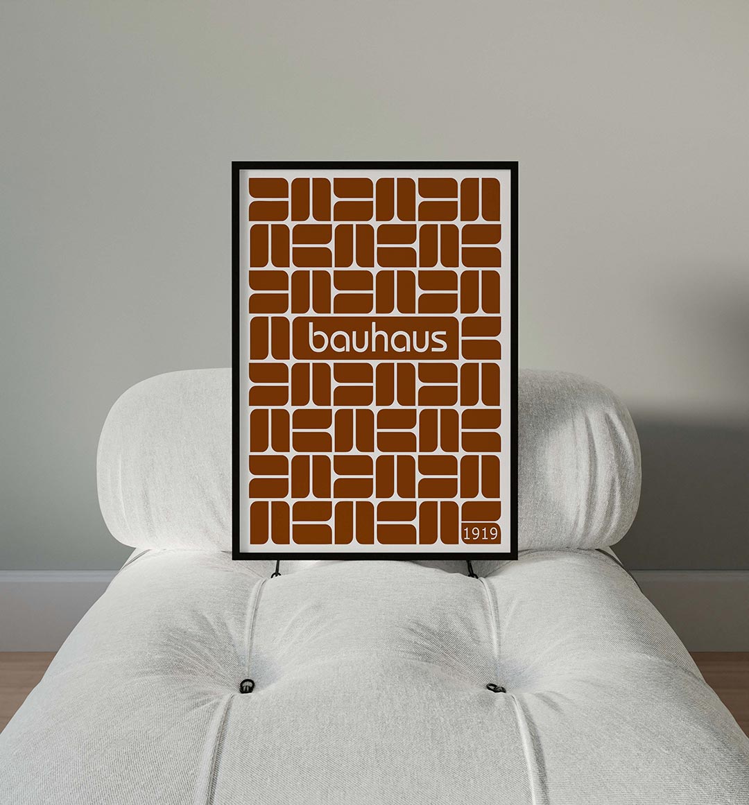 Vormritme en kleur Poster