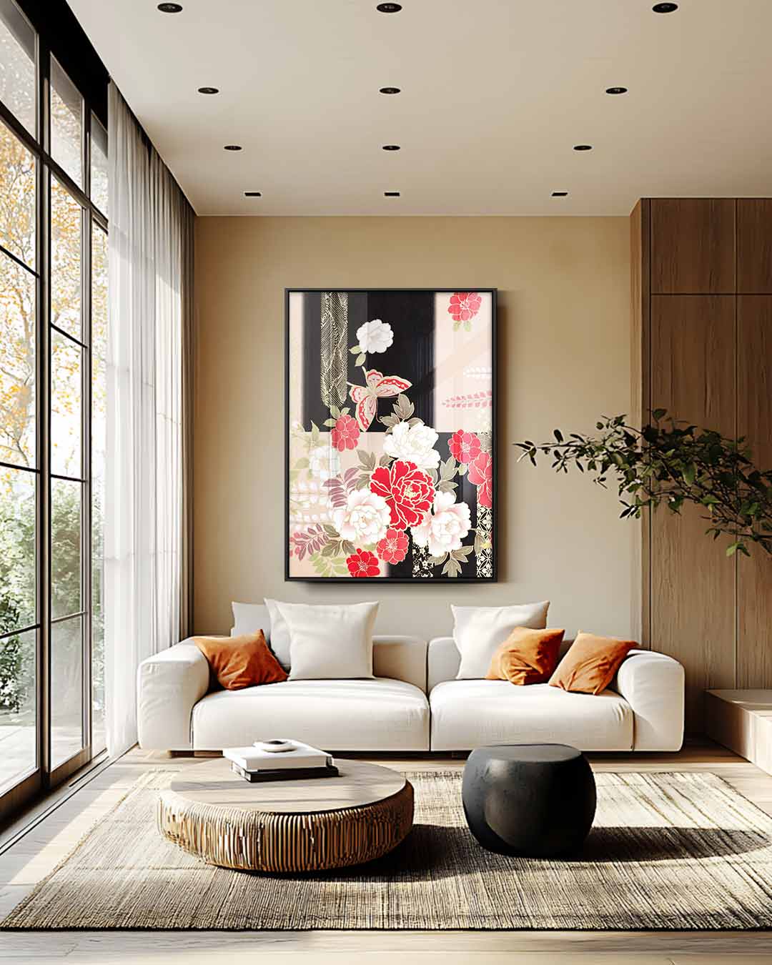 Bloemrijke Beleving Kunstwerk-canvas-dibond-plexiglas-wanddecoratie-WallArtistic