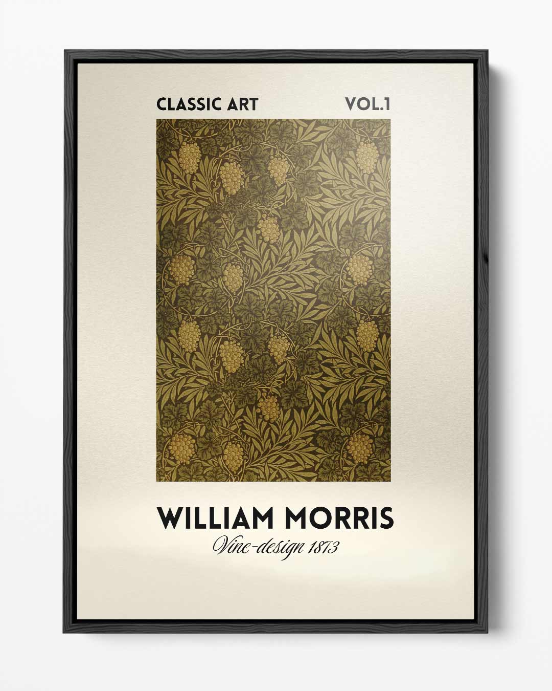Klassiek Art Print - William Morris Vine Design Kunstwerk-canvas-dibond-plexiglas-wanddecoratie-WallArtistic