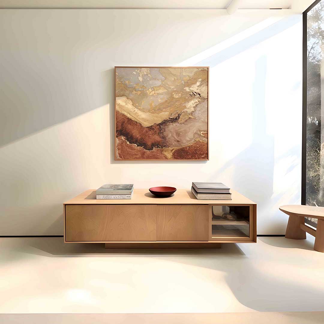 Abstracte aardetinten Poster