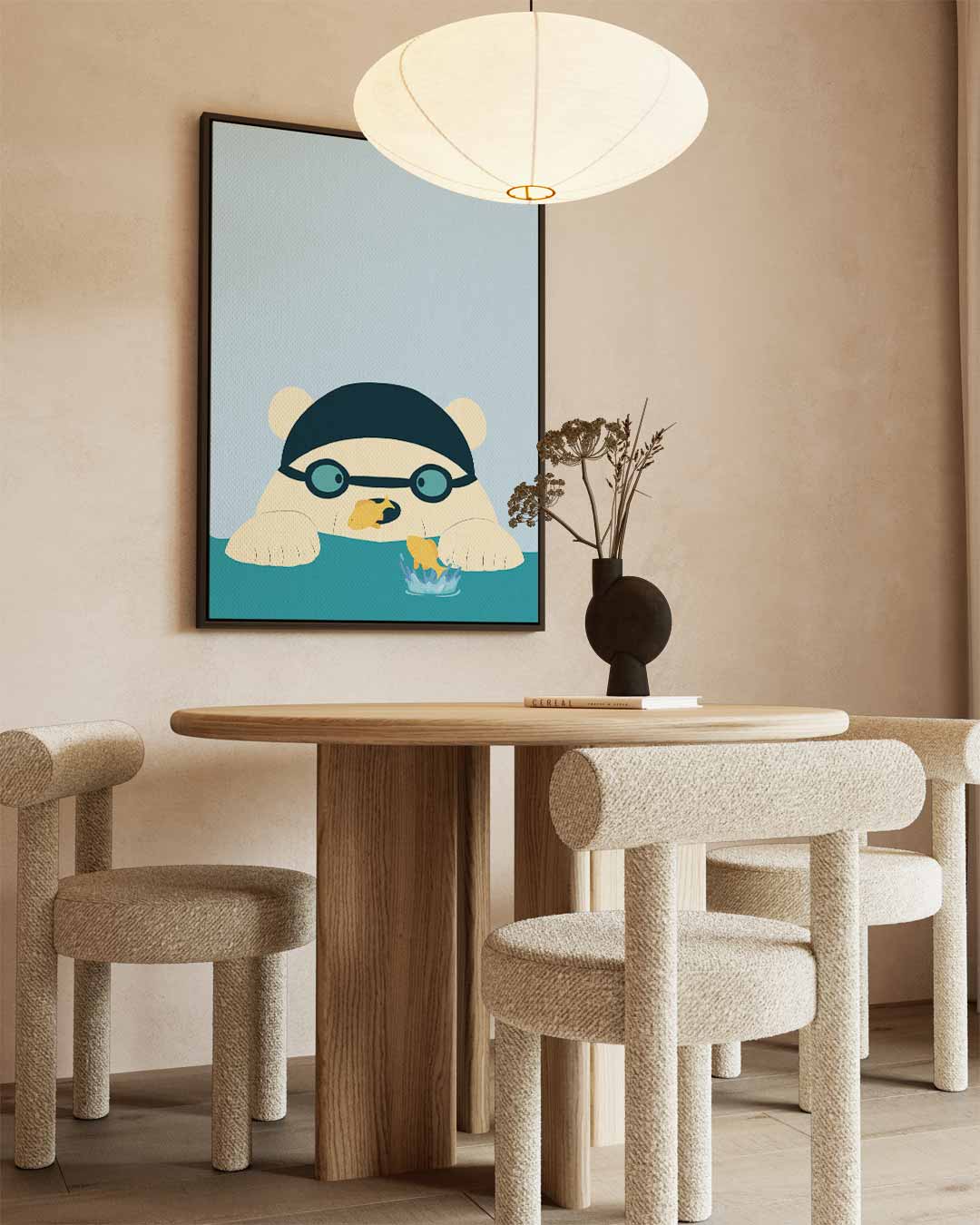 Speelse IJskoning Kunstwerk-canvas-dibond-plexiglas-wanddecoratie-WallArtistic
