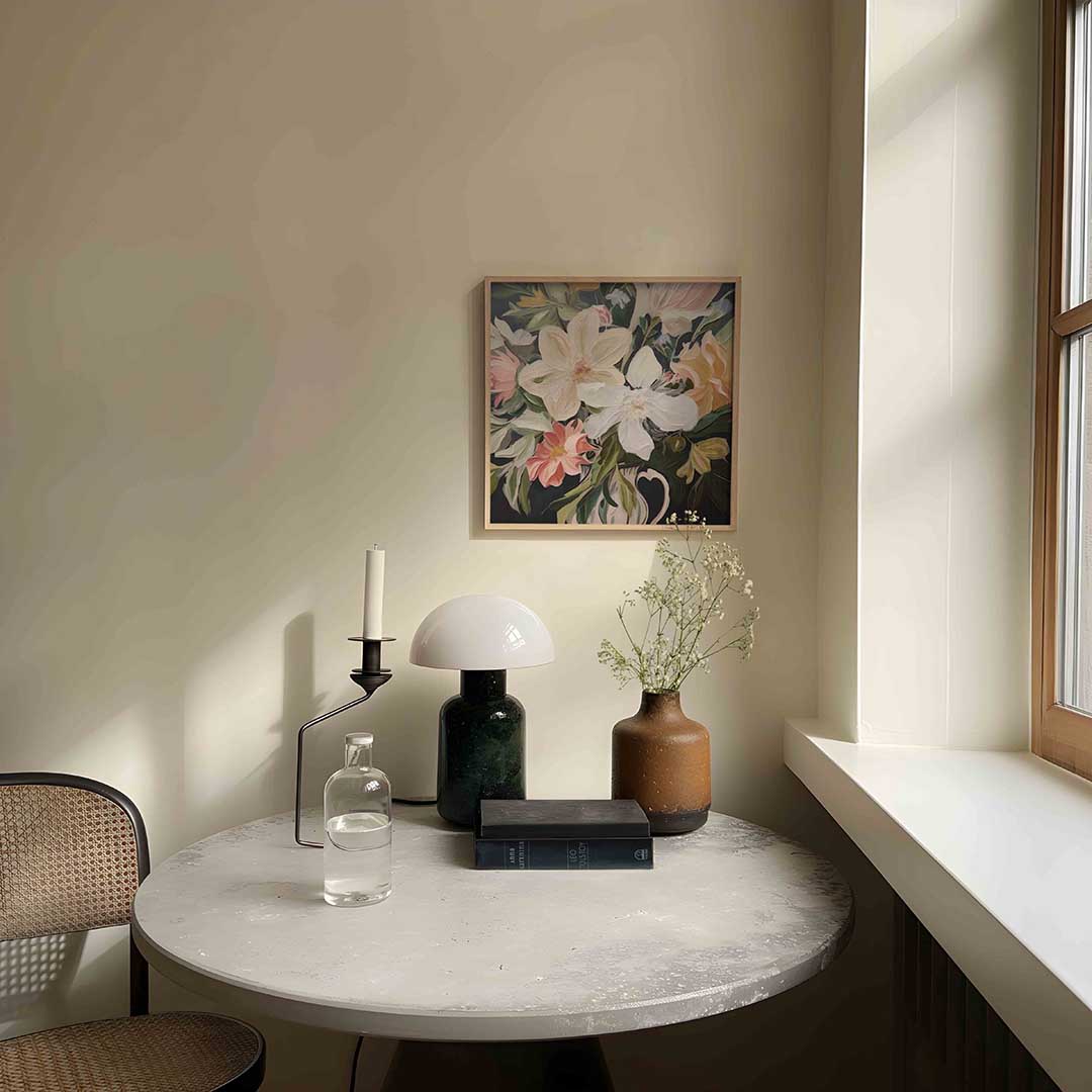 Bloemen in vaas Poster