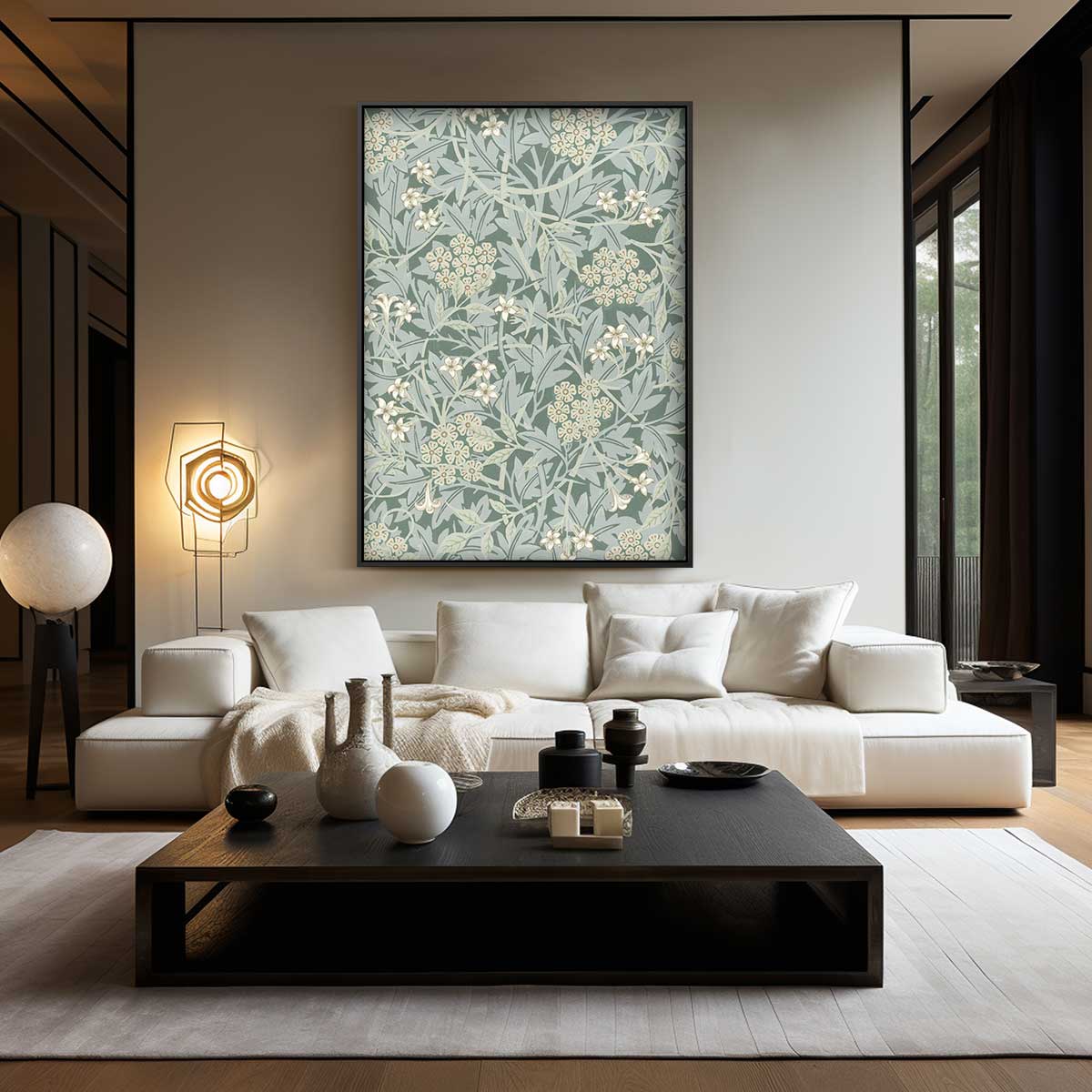 Bloemenpracht in Pastel Kunstwerk-canvas-dibond-plexiglas-wanddecoratie-WallArtistic