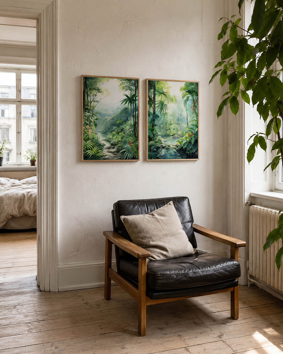 Groene jungle harmonie Posterset