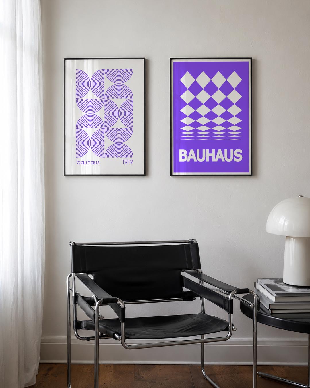 Cirkelritme en lijnen Posterset
