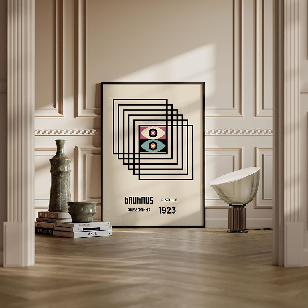 Lijnen en ogen Poster