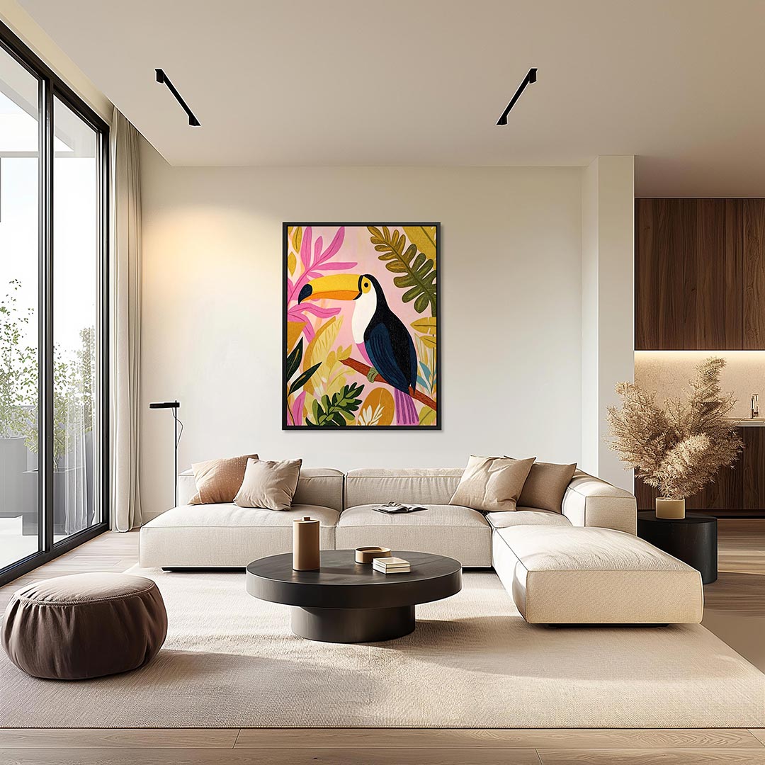Vrolijke toekan Kunstwerk